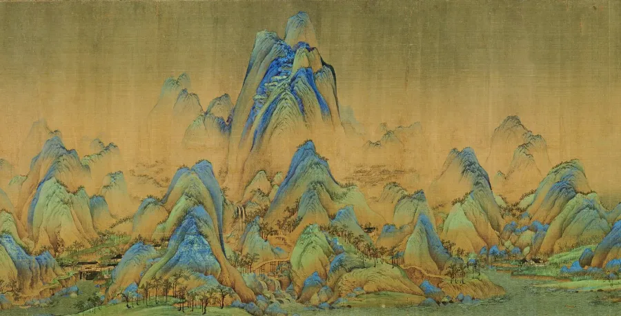 《千里江山图》-王希孟唯一传世的作品。