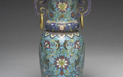 清掐丝珐琅瓶（五供） 台北故宫博物院藏高清图