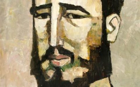 Portrait of Fidel Castro高清大图赏析 Oswaldo Guayasamin作品扫描完整全图下载