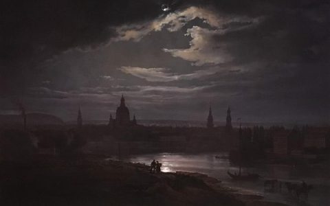 Dresden in Moonlight高清大图赏析 约翰·克里斯蒂安·达尔JC Dahl作品下载